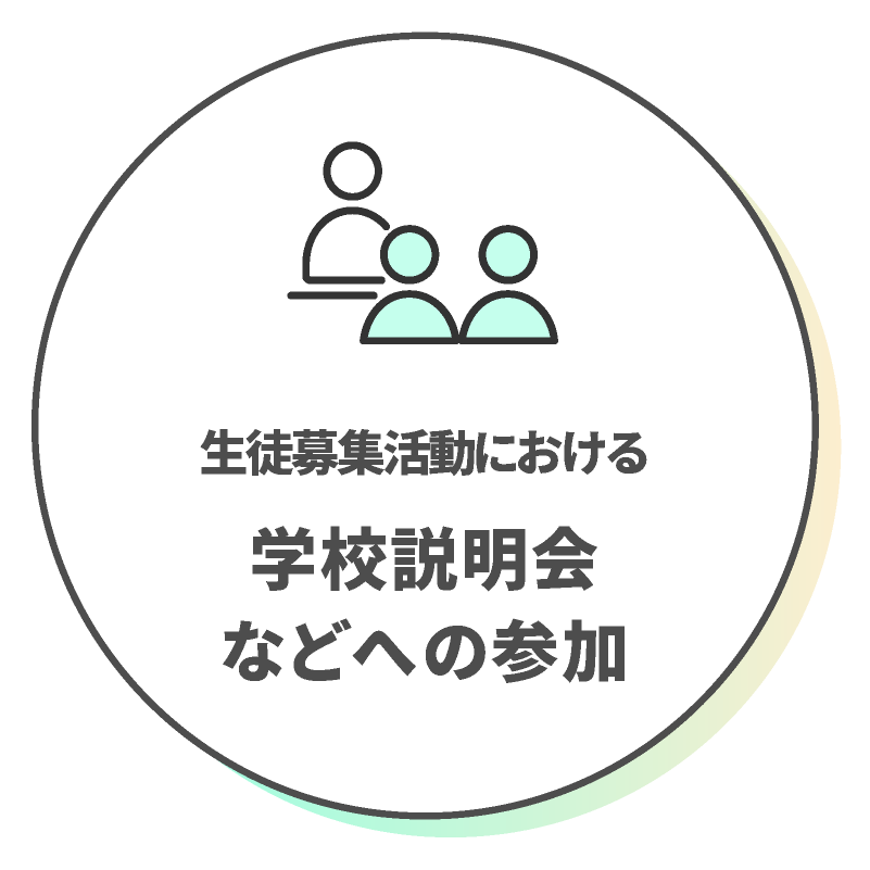 生徒募集活動における学校説明会などへの参加